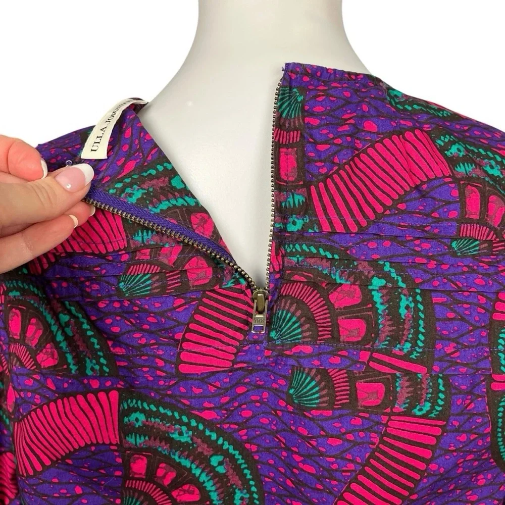 Ulla Johnson Top Puff Sleeve Romantic Art Print Etta Blouse Womens Size 4
